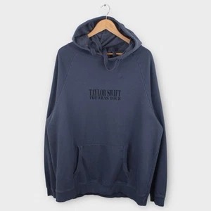 Taylor Swift The Eras Tour Hoodie Dates Washed Blue Size XL Pullover Sweatshirt - Picture 1 of 6