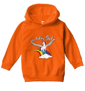 Birthday Girl - Rainbow Magic Unicorn Party Celebrate Toddler/Youth Hoodie - Picture 1 of 12