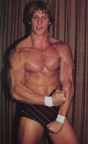 1985 WWF KEVIN VON ERICH Vintage Postcard 4" x 5.5" (10 x 14 cm.) - Very Rare! Cover