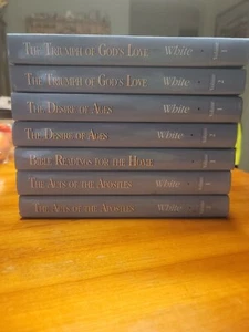 7 Books E.G White;Desire of Ages, Act of Apostle &Triumph of Gods Love Bible Rea - Picture 1 of 8