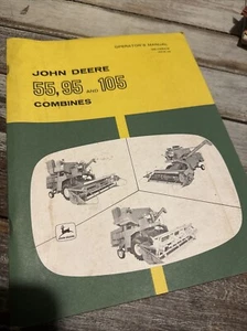 JOHN DEERE 55 95 105 COMBINE OPERATORS MANUAL Book Maintenance Guide Shop Owner - Picture 1 of 7
