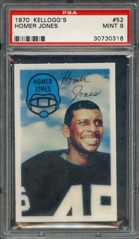1970 KELLOGG'S 52 HOMER JONES PSA MINT 9  - Image 1 of 1