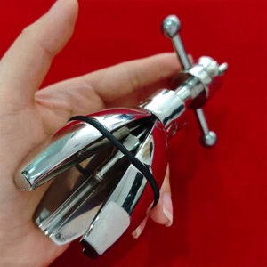 Stainless Steel Dildo Adjustable Trillium Anal Vagina Expander Sex Toys Women SM - Picture 1 of 17