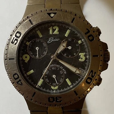 Belair Titanium Diver 7 jewel Swiss Quartz 20ATM Women's Watch  needs battery - Image 1 of 4