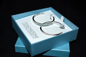 Touchstone Crystal By Swarovski Hidden Gem Ohrringe 2707EF Neu in Box RAR - Bild 1 von 6