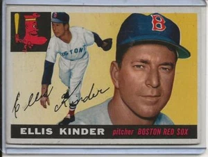1955 Topps Baseball Card Ellis Kinder Pitcher Boston Red Sox Ex Mint # 115 - Picture 1 of 2