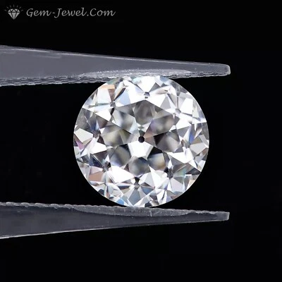 3 MM - 15 MM Loose Moissanite Old European Cut (OEC) White Round Lab Created - Image 1 of 4