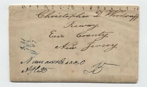 1845 Nimmons Cross Roads Ohio manuscript stampless folded letter [5250.106] - Picture 1 of 5