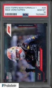 2023 Topps Now Formula 1 F1 Racing #28 Max Verstappen PSA 10 GEM MINT - Picture 1 of 2