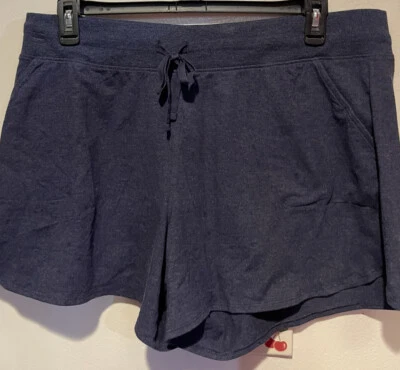 NWT Tek Gear Women's Mid Rise Shorts ~ Essential Gear ~ Blue Knit Stretch ~ XXL - Image 1 of 2