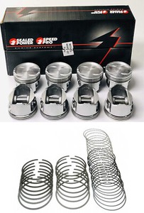 SEALED POWER Pistons/8+MOLY Rings for AMC Jeep 304 Gremlin Rambler 1970-83 060