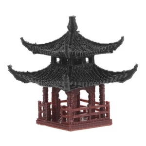 Mini Pavilion Pagoda Aquarium Decor Figurine for Fish Tank Landscape - Picture 1 of 4