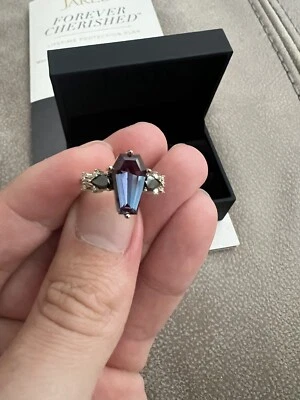 juegos de anillos de boda alejandrita 2ct Foto 1 de 4