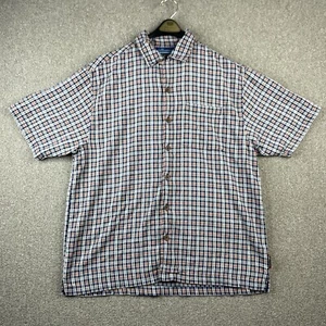 Vintage Jimmy Z Shirt Mens Large Flannel Button Up Cloth Plaid Surfer Beach 90s - Picture 1 of 9