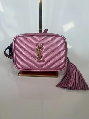 Bolso Cinturón SAINT LAURENT Lou Metálico Piel de becerro Matelasse Monograma (2019) Foto 1 de 4