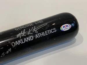 Mark Kotsay A's Signed Autograph Louisville Slugger Game Used Bat PSA DNA - Picture 1 of 8