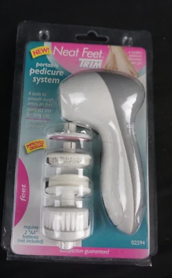 Sistema de pedicure portátil Neat Feet Pedicure por TRIM 02594 lacrado 2007 - Imagem 1 de 3