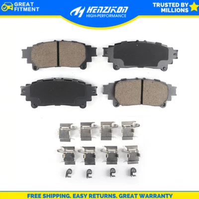 Juego de pastillas de freno traseras de cerámica para Toyota Sienna Highlander IS250 RX350 IS300 GS350 Foto 1 de 2