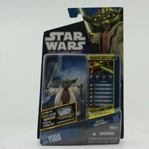 Star Wars Clone Wars 2010 Yoda CW05 action figure by Hasbro - worn - Picture 1 of 2