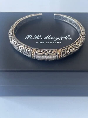 Brazalete Brazalete Diamante Effy 2 Tonos Plata de Ley 18k y 18k Foto 1 de 4