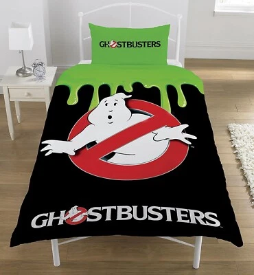 Ghostbusters Glow in Dark Single Duvet Cover & Pillowcase Set Reversible Bedding - Image 1 of 3