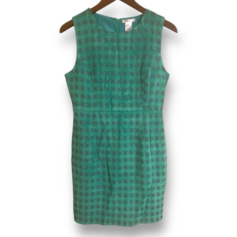 Vestido Lápiz Esley Verde Pata de Gallo Cuadros Tweed Movible Talla M Completamente Forrado Pinup Foto 1 de 4