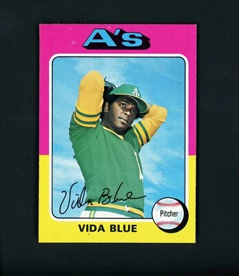 Vida Blue 1975 Topps - Oakland A's #510 NM-MT - Image 1 of 2