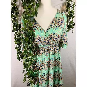 Maxi abito lungo cravatta posteriore Umgee USA floreale nuovo di zecca donna taglia XL - Foto 1 di 11