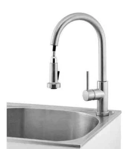 Rubinetto utilità spruzzatore estraibile maniglia singola Glacier Bay HD67780-1208D2 - Foto 1 di 3