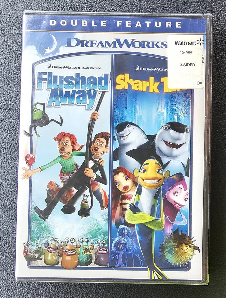 Flushed Away / Shark Tale Dreamworks Double Feature DVD Sealed - Image 1 of 1