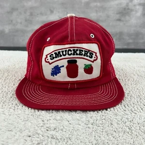 DE COLECCIÓN SMUCKERS SNAPBACK CAMIONERO SOMBRERO OSFA PARCHE GORRA MERMELADA GELATINA UVA FRESA - Imagen 1 de 8