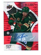 KEVIN FIALA 2021-22 UPPER DECK ALLURE  RED RAINBOW AUTOGRAPH