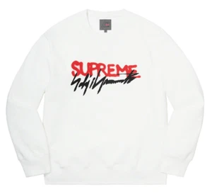 Supreme Yohji Yamamoto Crewneck Sweatshirt Size Large White FW20 Brand New 2020 - Picture 1 of 12