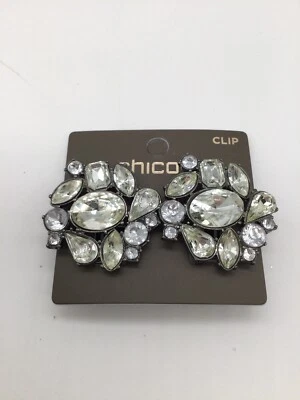 Chico's ClLIP耳环银色NTWS — 第 1/2 张图片