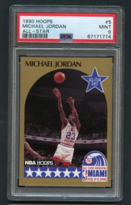 Hoops Michael Jordan All-Star 1990 #5 PSA 9 como nuevo - Imagen 1 de 2