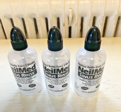 NeilMed Sinus Rinse Bottle Lot 3 NEW Allergy Cold Nose - Image 1 of 4