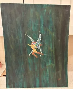 Early Dameon Willich Original Painting Wizards Doom Acrylic On Board 22x28 MTG - Picture 1 of 13