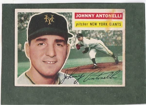 *1956 TOPPS #138 JOHNNY ANTONELLI, GIANTS fantastico GB - Foto 1 di 2