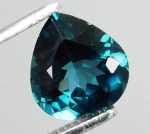 5.20 Ct_Great Best Color_100% Natural Blue Green Indicolite Tourmaline_CERTIFIED - Picture 1 of 13