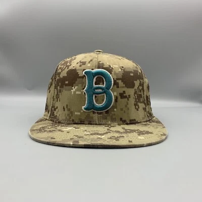 Gorra de béisbol Bellingham Bells para hombre 6 7/8 ajustada marrón desierto camuflaje digital Foto 1 de 4
