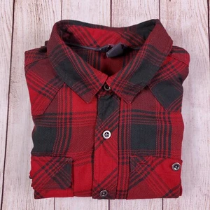 Outdoor Research Men's M Red Plaid Metal Button Front Long Sleeve Shirt - Picture 1 of 18