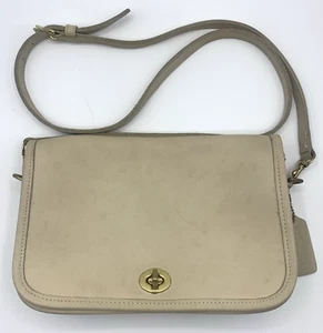 COACH Vintage Penny Pocket Purse Crossbody Shoulder Bag 9755 Bone Ivory - Picture 1 of 18