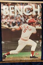 Johnny Bench '72 Playoffs Cincinnati Reds vs Pittsburgh Pirates Poster 1973 RARE