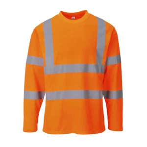 Portwest Hi Vis Viz Comfort Cotton Tee Shirt Long Sleeves RIS 3279 S278 XXL - Bild 1 von 1