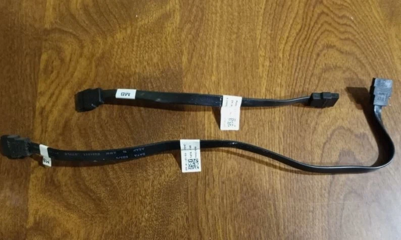 Genuine 2X Dell Optiplex SFF 390/790/990,7010 Black SATA Connection Cable Set - Image 1 of 1