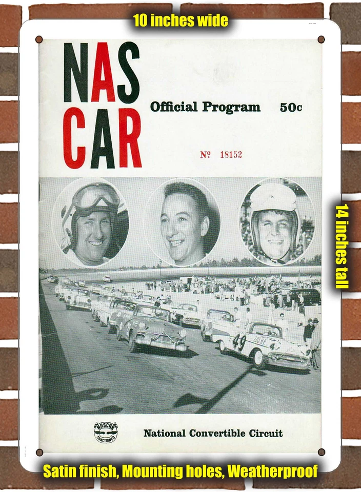 Metal Sign - 1957 Bowman-Gray Stadium Racing Program - 10x14 inches - Image 1 of 1