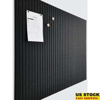 Tablón de anuncios de fieltro grande azulejos paneles de pared fácil instalación amortiguación de sonido nuevo Foto 1 de 4