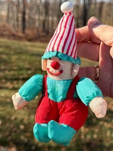 Gibson Nylon  Elf 6.5" Stuffed Plush Parachute Christmas Ornament  Vintage 1995 - Picture 1 of 4