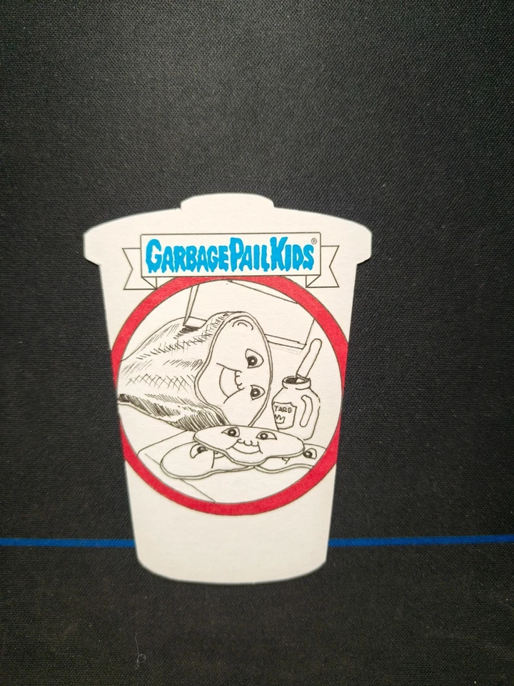 2024 Topps Garbage Pail Kids kids At Play Shaped Sketch Card 1/1  A6 - Image 1 of 2