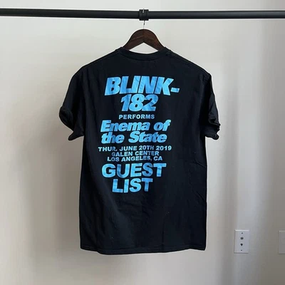 Blink 182 Guest List Enema of the State Rare Concert Mens M Rock Band Tee - Image 1 of 4